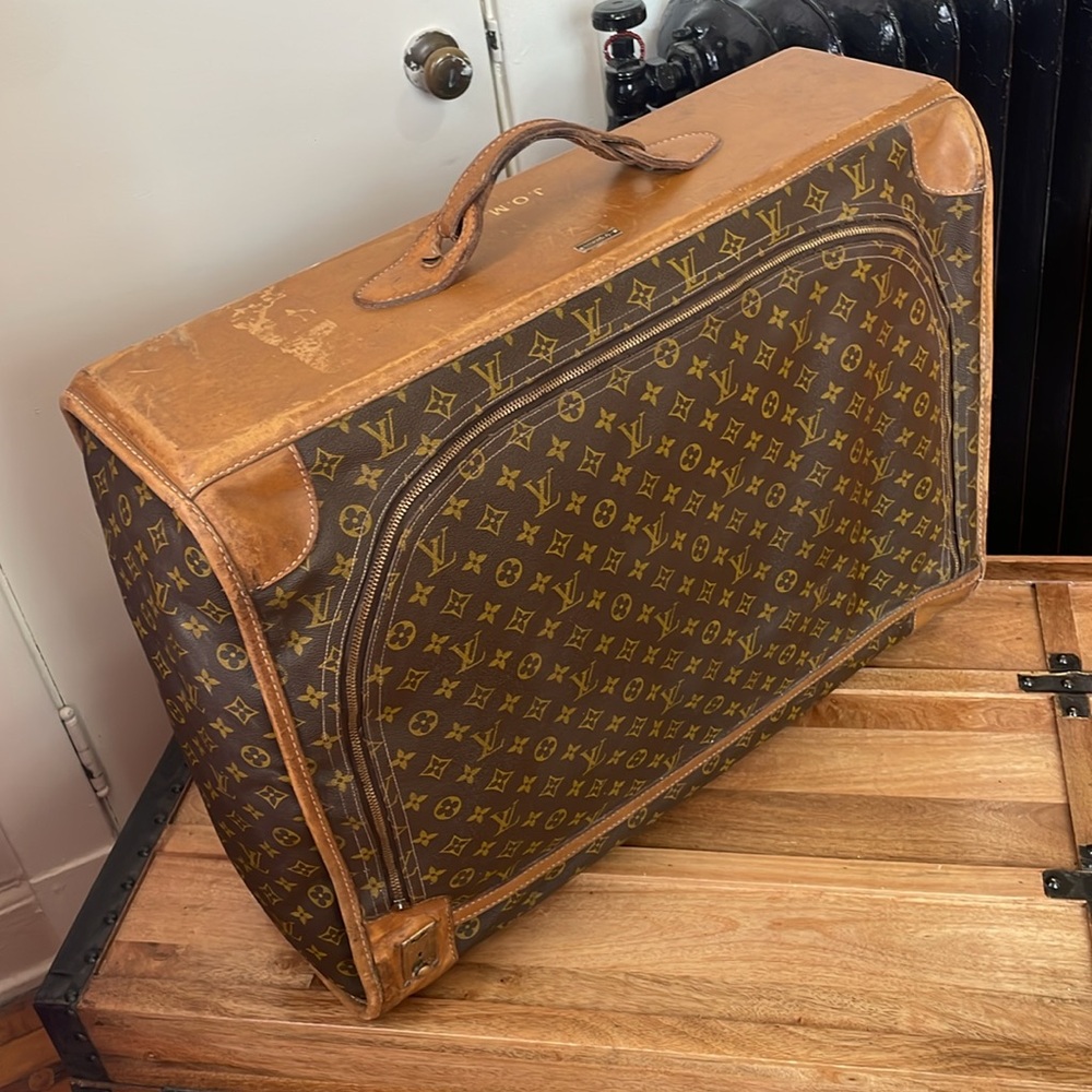 Louis Vuitton Brown Monogram Vintage Pullman Canvas Suitcase. View 2